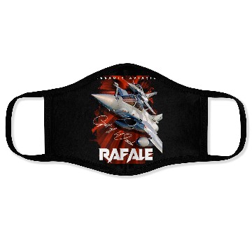 Discover Dassault Rafale French Fighterjet Aircraft Face Masks