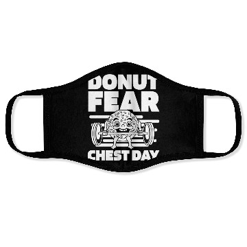 Discover Fitness Donut Funny Donut Gym Face Masks