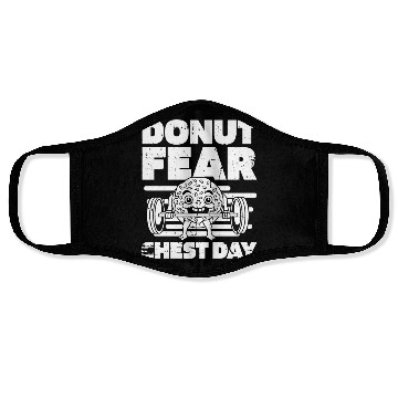 Discover Fitness Donut Funny Donut Gym Face Masks