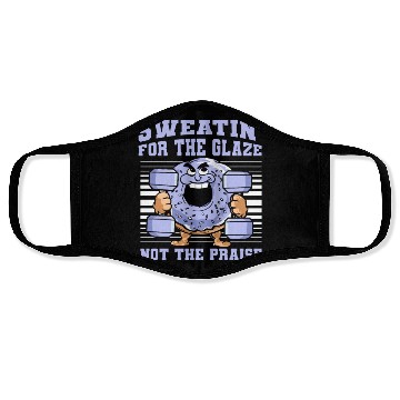 Discover Fitness Donut Funny Donut Gym Face Masks