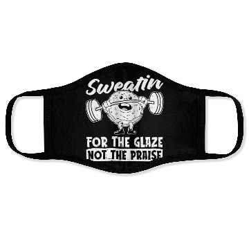 Discover Fitness Donut Funny Donut Gym Face Masks