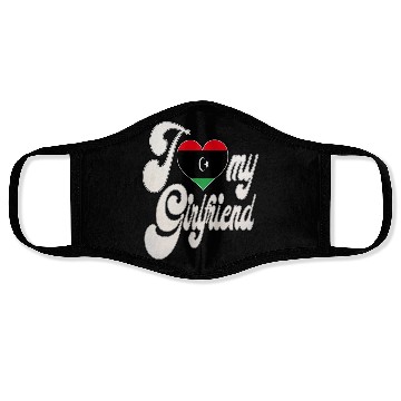 Discover LibyaI Love My Libyan Girlfriend Face Masks