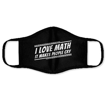 Discover I Love Math Funny Math Teacher Face Masks