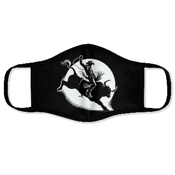 Discover Rodeo Bull Riding Livestock Show Farmer Cattle Face Masks