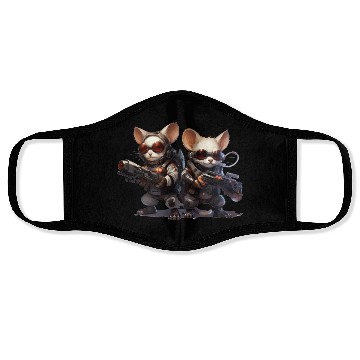Discover Cyberpunk Infiltrator Mice Face Masks