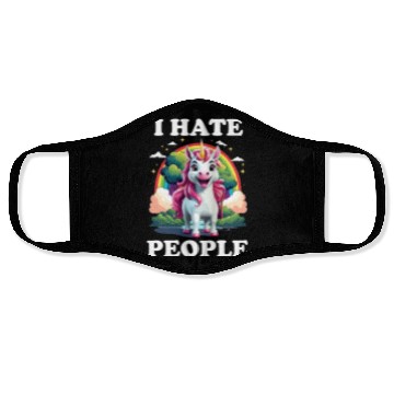 Discover I HATE PEOPLE Face Masks