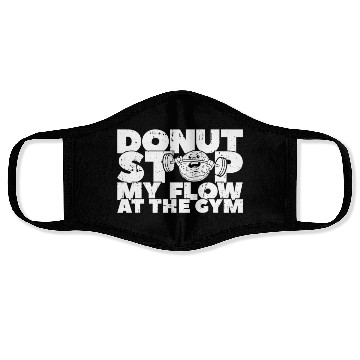 Discover Fitness Donut Funny Donut Gym Face Masks