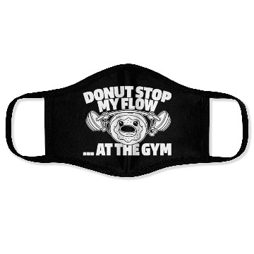 Discover Fitness Donut Funny Donut Gym Face Masks
