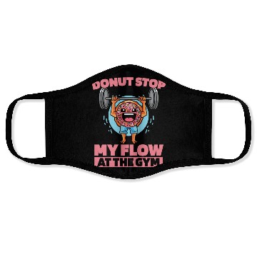 Discover Fitness Donut Funny Donut Gym Face Masks