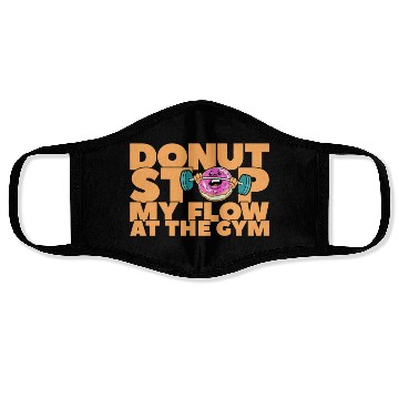 Discover Fitness Donut Funny Donut Gym Face Masks