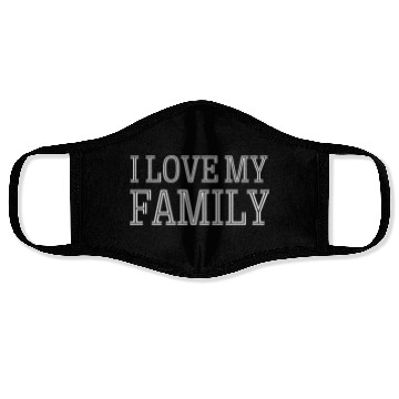Discover family - I love my family Face Masks