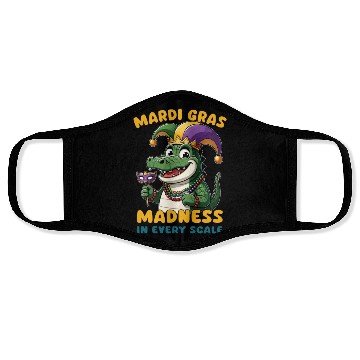 Discover Mardi Gras Crocodile Masquerade Lover Face Masks