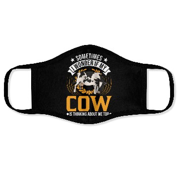Discover Cow Cattle Breeder Farmer Cows Face Masks