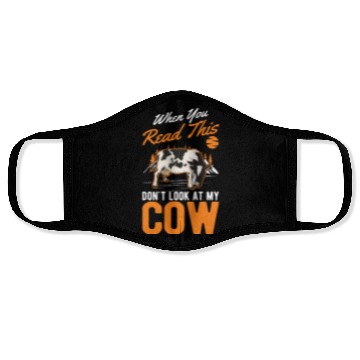 Discover Cow Gift Farmer Cattle Breeder Cows Face Masks