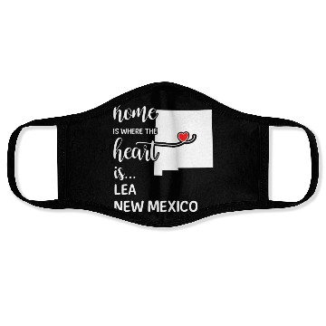 Discover Lea County New Mexico Is Where My Heart Is Gift Face Masks
