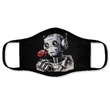 Discover Robot Love 01 Face Masks