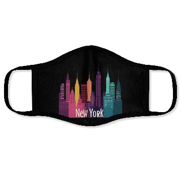 Discover New York City Skyline Face Masks