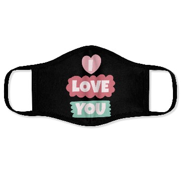 Discover I Love You Face Masks