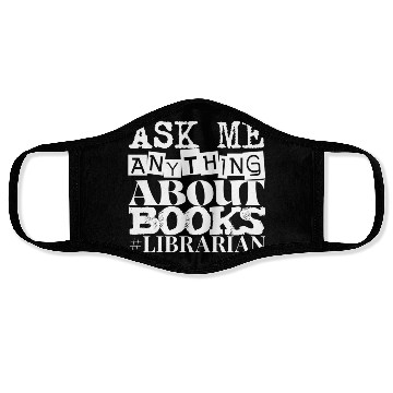 Discover Book Lover Librarian Face Masks