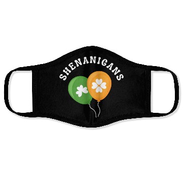Discover St Patricks Shenanigans St Patricks Day for Women Face Masks