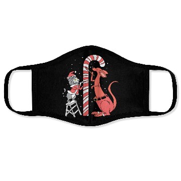 Discover Delicious Candy Cane Foodie and Candy Lover Gift Face Masks