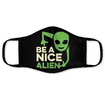 Discover Nice Alien Funny Man Gift Face Masks