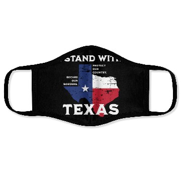 Discover I stand with Texas! Face Masks