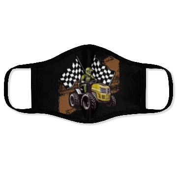 Discover Backyard Garden Lawn Mower Racing Face Masks