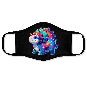 Discover Cute Galaxy Ankylosaurus Face Masks