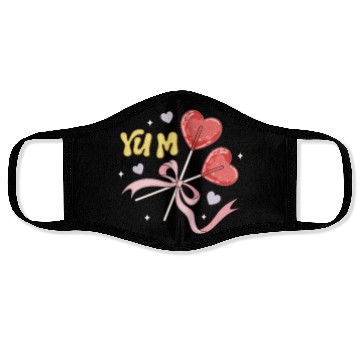 Discover Valentine's Day Heart Lollipop Face Masks