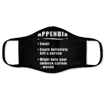 Discover Appendicitis Appendix Definition bold Face Masks