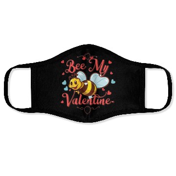 Discover Bee My Valentine Face Masks