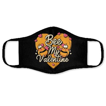 Discover Bee My Valentine Face Masks
