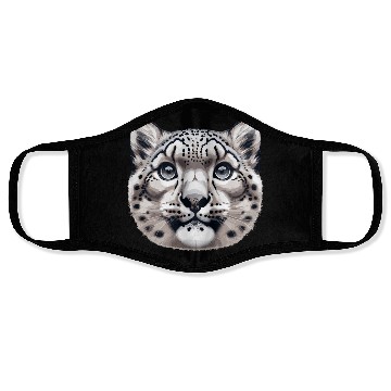 Discover Snow Leopard Leopard White Leopard Face Masks