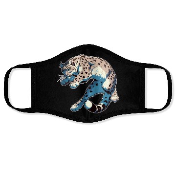 Discover Snow Leopard Leopard White Leopard Face Masks