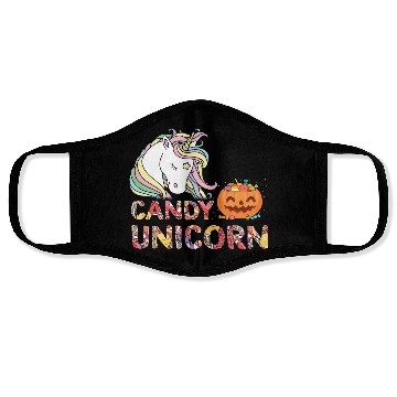 Discover Candy Unicorn Halloween Face Masks