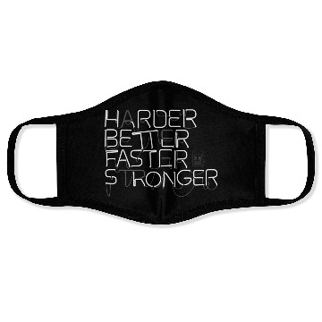 Discover Harder Better Faster Stronger Punk Face Masks