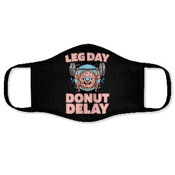 Discover Fitness Donut Funny Donut Gym Face Masks