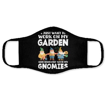 Discover Garden Gardener Gnomes Face Masks