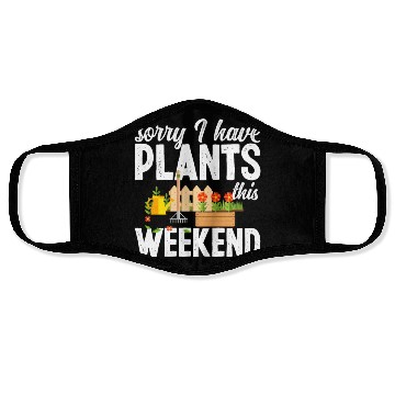 Discover Garden Gardening Weekend Face Masks