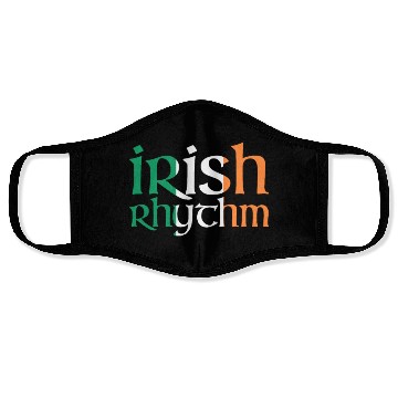 Discover Irish Rhythm - Irish Flag - Irish Dance Face Masks