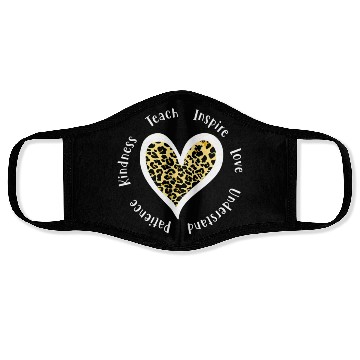 Discover Leopard Print Teacher Face Masks