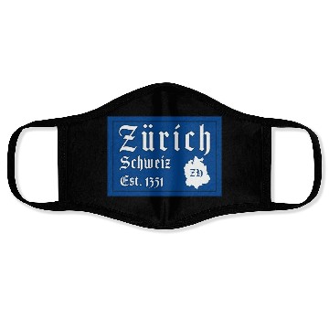 Discover Zürich Switzerland Face Masks