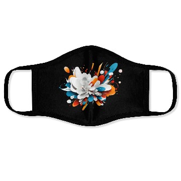 Discover Abstract flower Face Masks