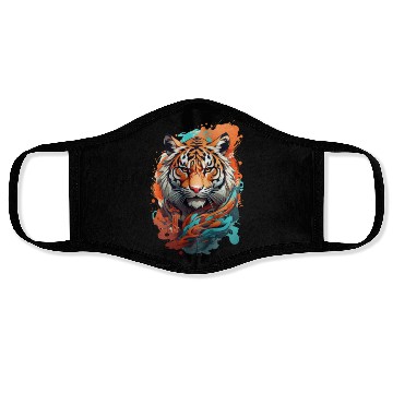 Discover Tiger Face Masks design