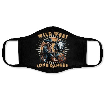 Discover WILD WEST LONE RANGER Face Masks