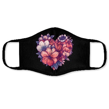 Discover Blooming Floral Heart Face Masks