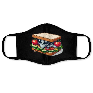 Discover Alien Hiding in a Sandwich Face Masks