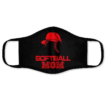 Discover Red Ball Softball Mom Passion Is Gift Face Masks