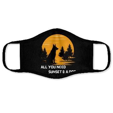 Discover German Shepherd Dog Lover & Owner Face Masks
